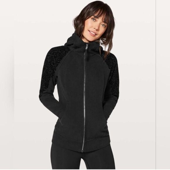 *Special Edition*Rare* Lululemon Scuba Hoodie Women's floral flock- size 12 - Picture 5 of 5